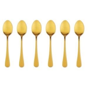 JOGO DE COLHER INOX GOLD 6PCS