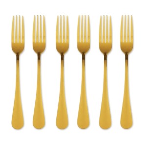 JOGO DE GARFO INOX GOLD 6PCS