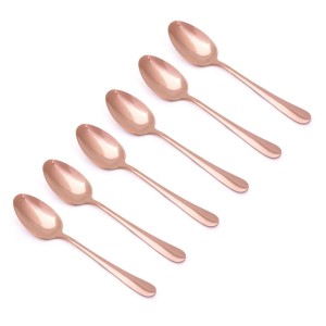 JOGO DE COLHER INOX ROSE 6PCS