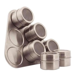 PORTA CONDIMENTO TRIANGULAR INOX 6PCS