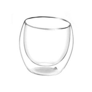 COPO DE VIDRO DUPLO 80ML