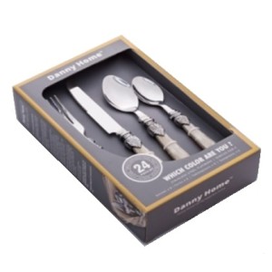 JOGO DE TALHERES DE INOX 24PCS