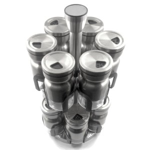 JOGO PORTA CONDIMENTO INOX 13PCS