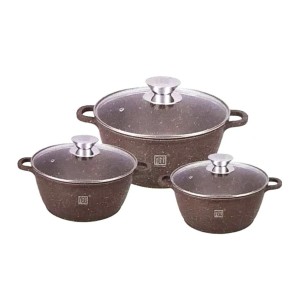 JOGO DE PANELA REVESTIMENTO CERÂMICO 3PCS