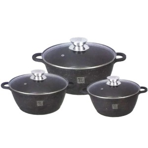 JOGO DE PANELA REVESTIMENTO CERÂMICO 3PCS